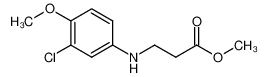 methyl 3-[(3-chloro-4-methoxyphenyl)amino]propanoate 1099675-10-1