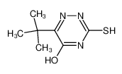 6-tert-butyl-3-sulfanylidene-2H-1,2,4-triazin-5-one 66392-60-7
