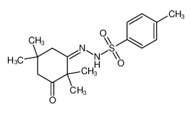 4-methyl-N-[(Z)-(2,2,5,5-tetramethyl-3-oxocyclohexylidene)amino]benzenesulfonamide 15500-76-2