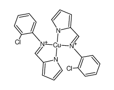 146082-27-1 structure, C22H16Cl2CuN4++