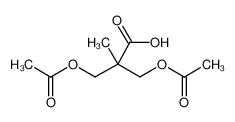 3-acetyloxy-2-(acetyloxymethyl)-2-methylpropanoic acid