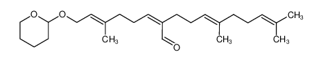 (2Z,5E)-6,10-dimethyl-2-((E)-4-methyl-6-((tetrahydro-2H-pyran-2-yl)oxy)hex-4-en-1-ylidene)undeca-5,9-dienal 65812-27-3