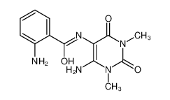 2-amino-N-(4-amino-1,3-dimethyl-2,6-dioxopyrimidin-5-yl)benzamide 18830-59-6