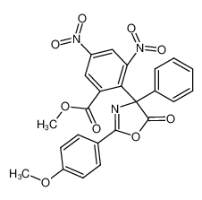 4-[2-(methoxycarbonyl)-4,6-dinitrophenyl]-2-(4-methoxyphenyl)-4-phenyl-5(4H)-oxazolone 110315-04-3