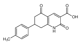 7-(4-Methylphenyl)-2,5-dioxo-1,2,5,6,7,8-hexahydroquinoline-3-carboxylic acid 924834-92-4