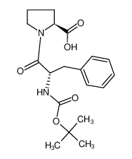 (2S)-1-[(2S)-2-[(2-methylpropan-2-yl)oxycarbonylamino]-3-phenylpropanoyl]pyrrolidine-2-carboxylic acid 23420-32-8