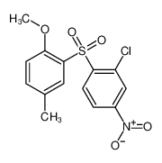 2-(2-chloro-4-nitrophenyl)sulfonyl-1-methoxy-4-methylbenzene 5465-74-7