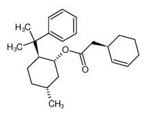 (1R,2S,5R)-5-methyl-2-(1-methyl-1-phenylethyl)cyclohexyl (1R)-2-(cyclohex-2-ene)acetate 161266-94-0