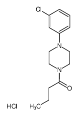 4-butanoyl-1-(3-chlorophenyl) piperazine hydrochloride 141511-15-1