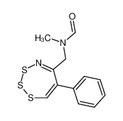N-methyl N-[(phenyl-6 trithiazepine-1,2,3,4 yl-5) methyl] formamide 111988-25-1