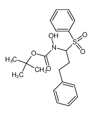 tert-butyl 3-phenyl-1-(phenylsulfonyl)propyl-N-hydroxycarbamate 870300-80-4