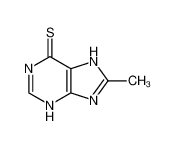 8-methyl-3,7-dihydropurine-6-thione 1126-23-4