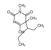 1,5-dimethyl-5-pentan-3-yl-1,3-diazinane-2,4,6-trione 66941-00-2