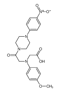 ((4-Methoxyphenyl){2-[4-(4-nitrophenyl)piperazin-1-yl]-2-oxoethyl}amino)acetic acid 1142205-55-7