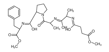 methyl 4-[[(2S)-1-[[(2S)-1-[(2S)-2-[[(2S)-1-methoxy-1-oxo-3-phenylpropan-2-yl]carbamoyl]pyrrolidin-1-yl]-1-oxopropan-2-yl]amino]-1-oxopropan-2-yl]amino]-4-oxobutanoate