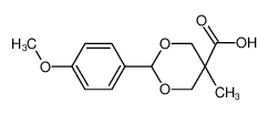 2-(4-METHOXYPHENYL)-5-METHYL-1,3-DIOXANE-5-CARBOXYLIC ACID