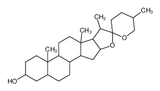 470-03-1 5',6a,8a,9-tetramethyldocosahydrospiro[naphtho[2',1':4,5]indeno[2,1-b]furan-10,2'-pyran]-4-ol