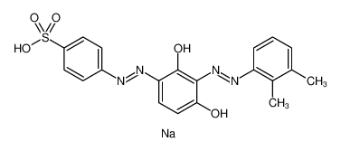 4-[2-[3-[2-(2,3-二甲基苯基)偶氮]-2,4-二羟基苯基]偶氮]-苯磺酸钠盐