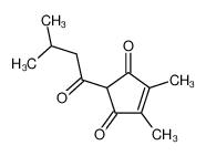 4,5-dimethyl-2-(3-methylbutanoyl)cyclopent-4-ene-1,3-dione 480-52-4