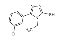 5-(3-氯苯基)-4-乙基-4H-1,2,4-噻唑-3-硫醇图片