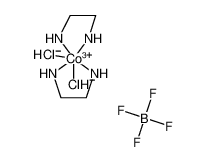 15375-99-2 structure, C4H14BCl2CoF4N4+