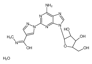 1-[6-amino-9-[(2R,3R,4S,5R)-3,4-dihydroxy-5-(hydroxymethyl)oxolan-2-yl]purin-2-yl]-N-methylpyrazole-4-carboxamide,hydrate