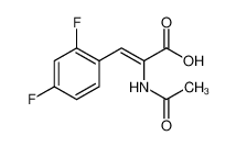 2-acetamido-3-(2,4-difluorophenyl)prop-2-enoic acid 831191-80-1
