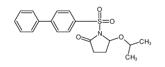 1-(4-phenylphenyl)sulfonyl-5-propan-2-yloxypyrrolidin-2-one 111711-84-3