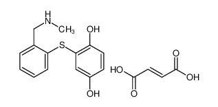 2-((2-((甲基氨基)甲基)苯基)硫代)-1,4-苯二酚(Z)-2-丁烯二酸盐(1:1)