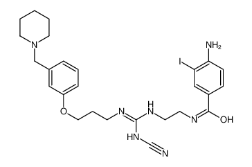 4-氨基-N-[2-[[N-氰基-N'-[3-[3-(哌啶-1-基甲基)苯氧基]丙基]甲脒基]氨基]乙基]-3-碘苯甲酰胺