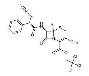 2,2,2-trichloroethyl (6R,7R,2'R)-7-(2'-azido-2'-phenylacetamido)-3-methylceph-3-em-4-carboxylate 38015-94-0