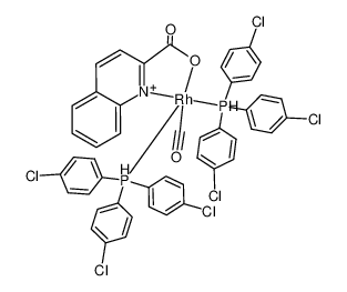 119821-90-8 structure, C47H32Cl6NO3P2Rh+