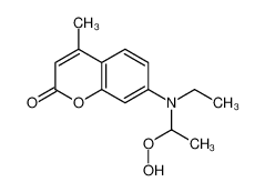 7-[ethyl(1-hydroperoxyethyl)amino]-4-methylchromen-2-one 137832-22-5
