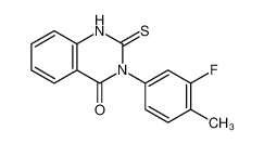 3-(3-fluoro-4-methylphenyl)-2-sulfanylidene-1H-quinazolin-4-one 1512-75-0