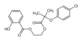 2-羟基苯甲酸 2-[2-(4-氯苯氧基)-2-甲基-1-氧代丙氧基]乙基酯