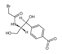 bromoacetic acid-[(1RS,2RS)-2-hydroxy-1-hydroxymethyl-2-(4-nitro-phenyl)-ethylamide] 40027-72-3