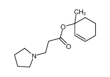 (1-methylcyclohex-2-en-1-yl) 3-pyrrolidin-1-ylpropanoate 62823-58-9