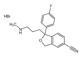 1-(4-fluorophenyl)-1-[3-(methylamino)propyl]-3H-2-benzofuran-5-carbonitrile,hydrobromide 1188264-72-3