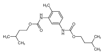 4-methyl-1,3-phenylenedi(carbamic acid(3-methylbutyl)ester) 102019-95-4