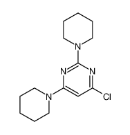 4-chloro-2,6-di(piperidin-1-yl)pyrimidine 4193-59-3