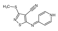 3-methylsulfanyl-5-(pyridin-4-ylamino)-1,2-thiazole-4-carbonitrile 651305-73-6