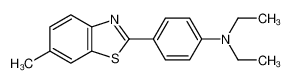 N,N-diethyl-4-(6-methyl-1,3-benzothiazol-2-yl)aniline 10205-63-7