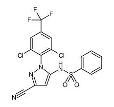 Benzenesulfonamide, N-[3-cyano-1-[2,6-dichloro-4-(trifluoromethyl)phenyl]-1H-pyrazol-5-yl]-