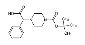 2-[4-[(2-methylpropan-2-yl)oxycarbonyl]piperazin-1-yl]-2-phenylacetic acid 347186-49-6