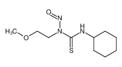 N3-cyclohexyl-N1-(2-methoxyethyl)-N1-nitrosothiourea 84050-96-4