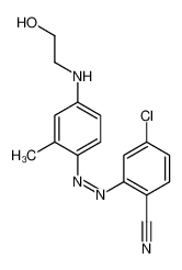 4-chloro-2-[[4-(2-hydroxyethylamino)-2-methylphenyl]diazenyl]benzonitrile 72968-68-4