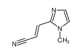 3-(1-methylimidazol-2-yl)prop-2-enenitrile 61582-32-9
