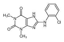 8-[(2-氯苯基)氨基]-3,7-二氢-1,3-二甲基-1H-嘌呤-2,6-二酮图片