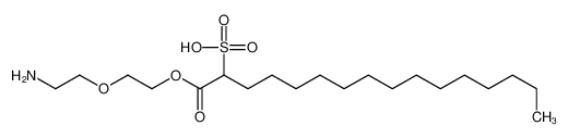 1-[2-(2-aminoethoxy)ethoxy]-1-oxohexadecane-2-sulfonic acid
