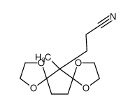 3-(6-methyl-1,4,8,11-tetraoxadispiro[4.1.4<sup>7</sup>.2<sup>5</sup>]tridecan-6-yl)propanenitrile 88177-17-7